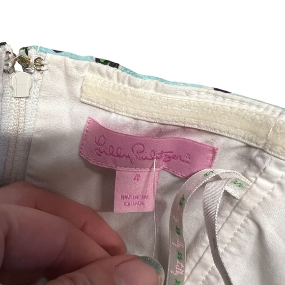 Lilly Pulitzer - Womens Bowen Tassel Strapless Dress Sz 4 - Picture 5 of 6